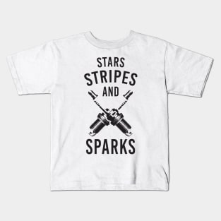 stars stripes and sparks Kids T-Shirt